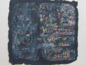 Manuscript Dipped in Water